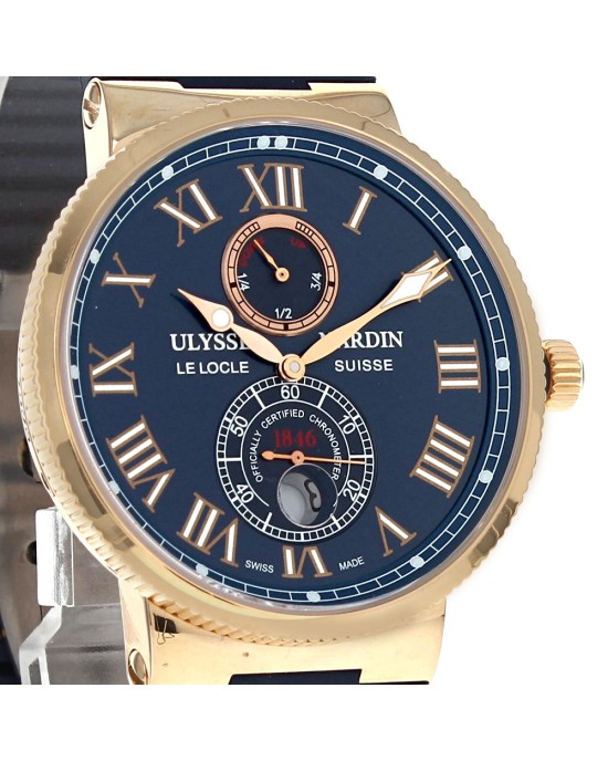 Ulysse Nardin Maxi Marine Chronometer 43mm Rose Gold 266-67
